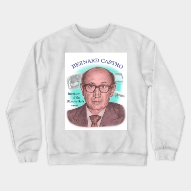 Bernard Castro, Inventor of the Sleeper-Sofa Crewneck Sweatshirt by eedeeo